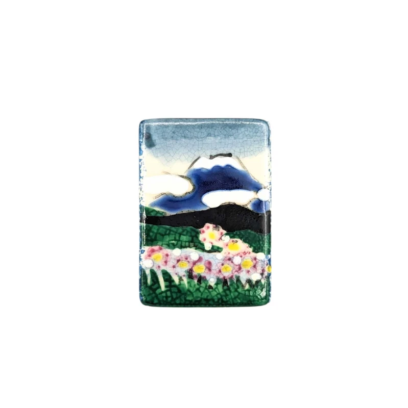 京焼　箸置　富士景色　夏