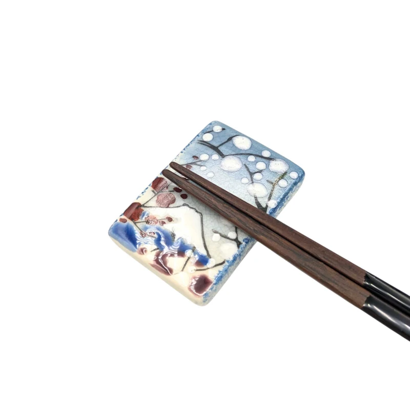 京焼　箸置　富士景色　冬 2枚目