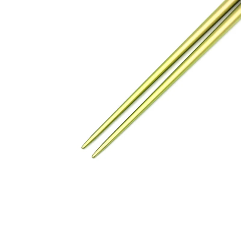 チタン箸　小判型　ピンク(中) 1枚目