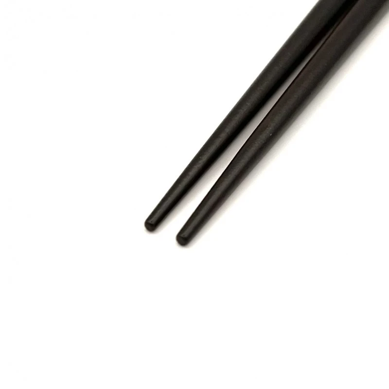 貝象嵌箸　うさぎ　縞黒檀(大) 1枚目