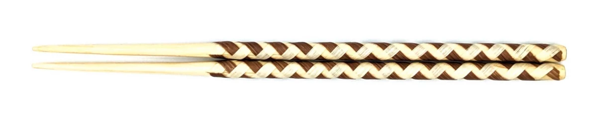 籃胎漆器箸 草木染め 虎杖(イタドリ)