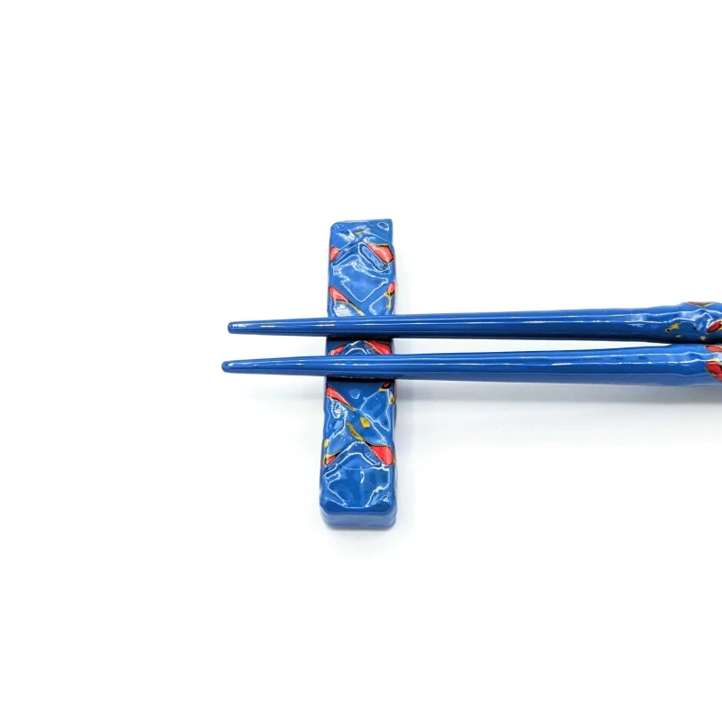籃胎漆器 箸置 青 2枚目
