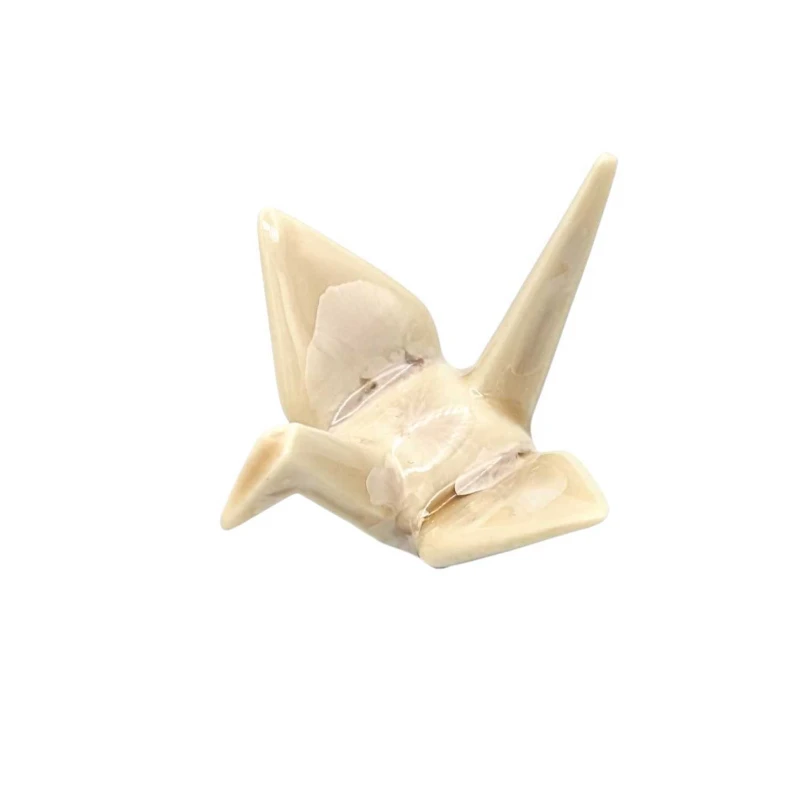 京焼 箸置 花結晶折鶴 茶