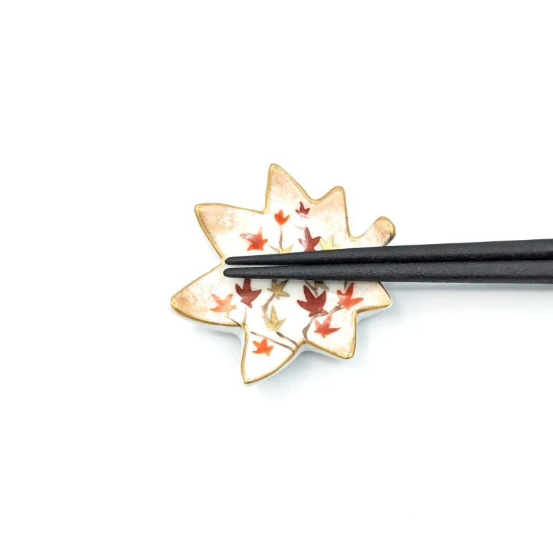 京焼 箸置 見頃紅葉 2枚目