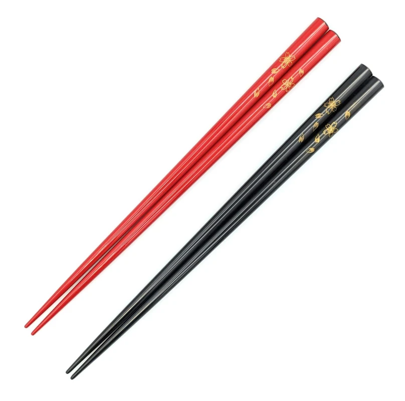 【送料無料】輪島塗　沈金箸　桜　夫婦箸セット【桐箱入】 3枚目