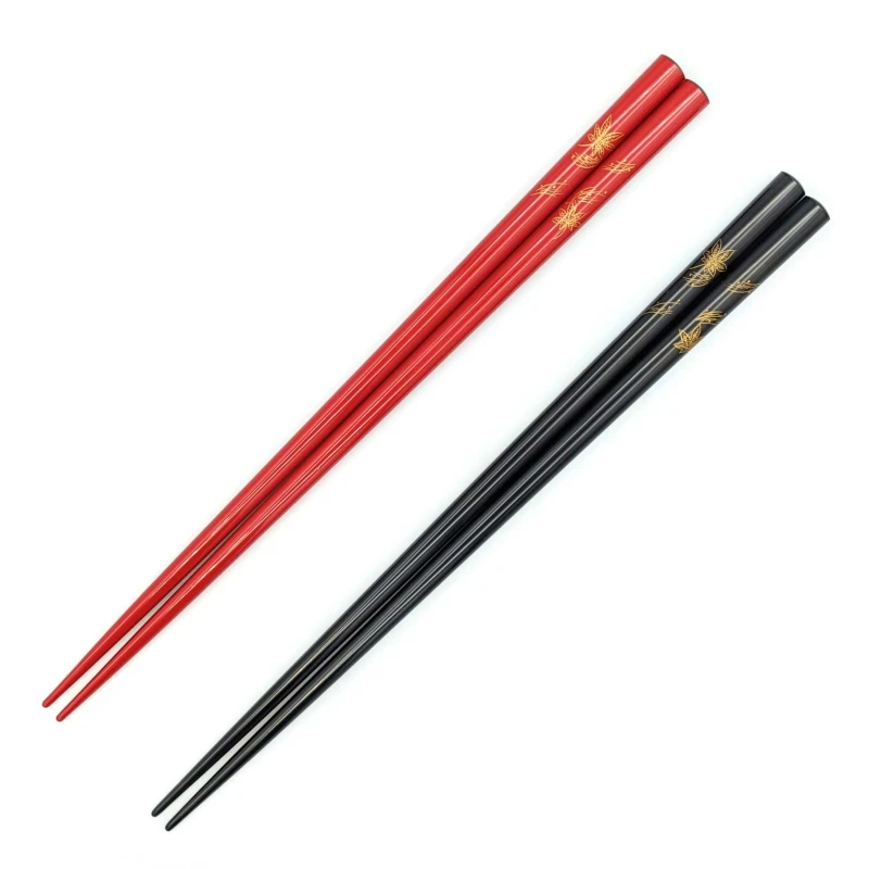 【送料無料】輪島塗　沈金箸　紅葉　夫婦箸セット【桐箱入】 3枚目