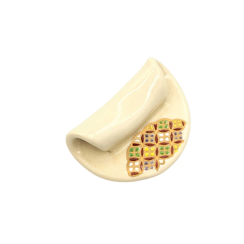 薩摩焼 箸置 赤