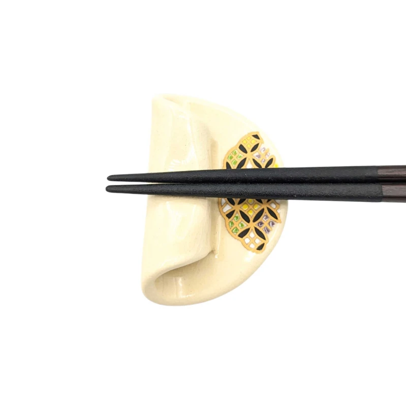 薩摩焼 箸置 黒 2枚目