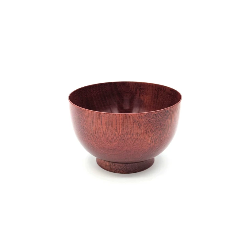山中塗　桜3.4汁椀　茜