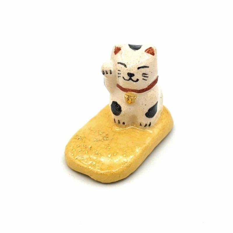 京焼 箸置 猫に小判