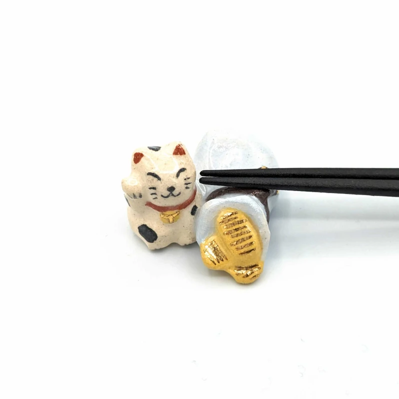 京焼 箸置 まねき猫 2枚目