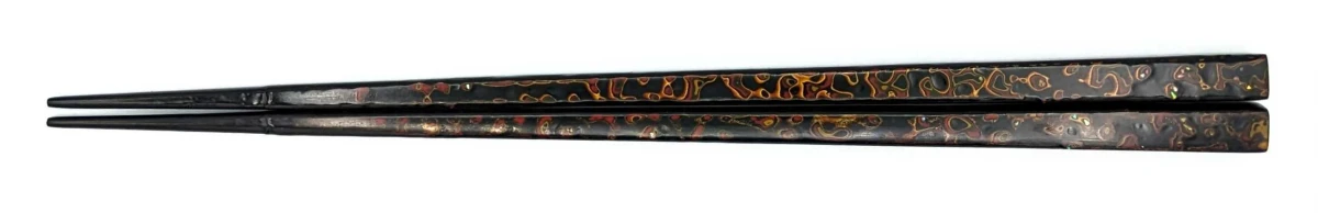 木曽塗箸　総堆朱(大)