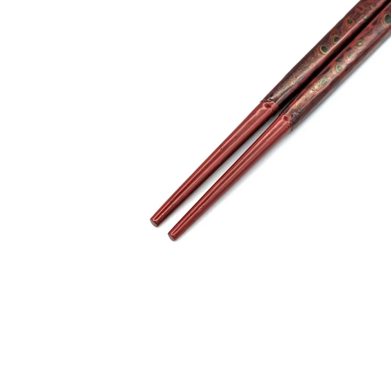 木曽塗箸　総堆朱(中) 1枚目