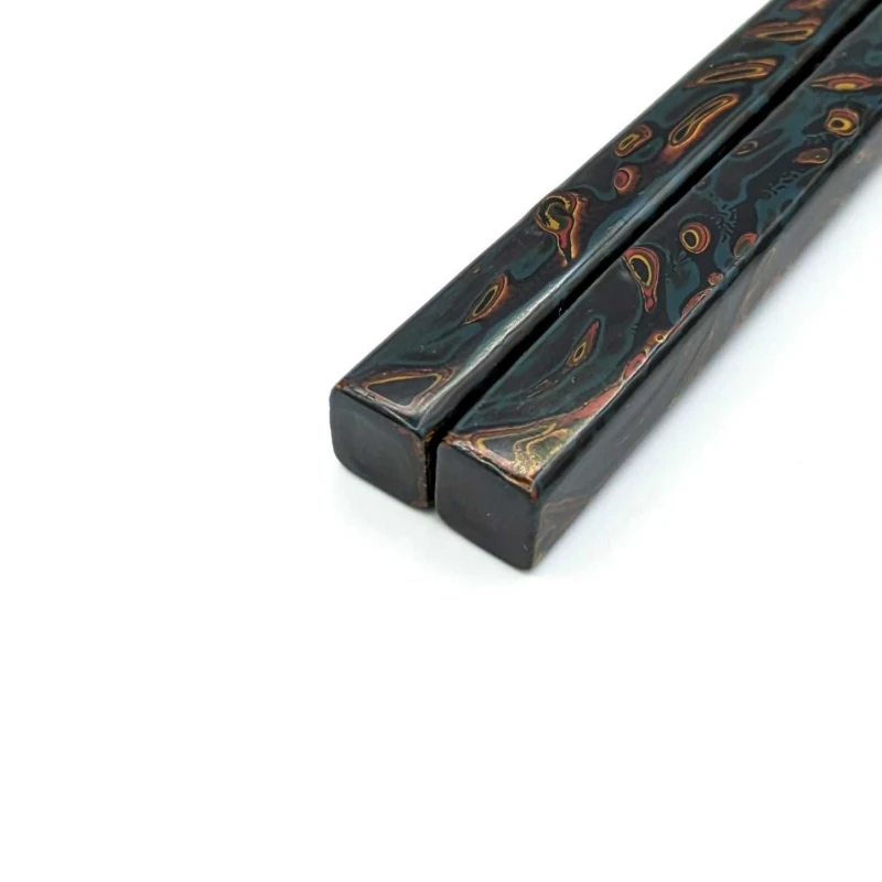 木曽塗箸　流紋堆朱(大) 2枚目