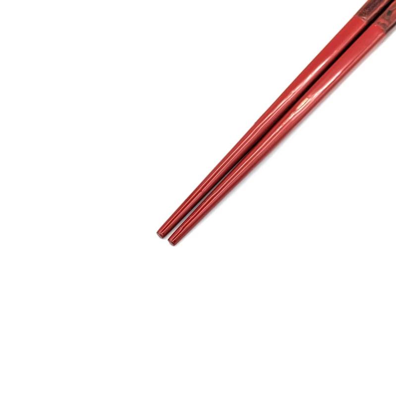 木曽塗箸 流紋堆朱(中) 1枚目