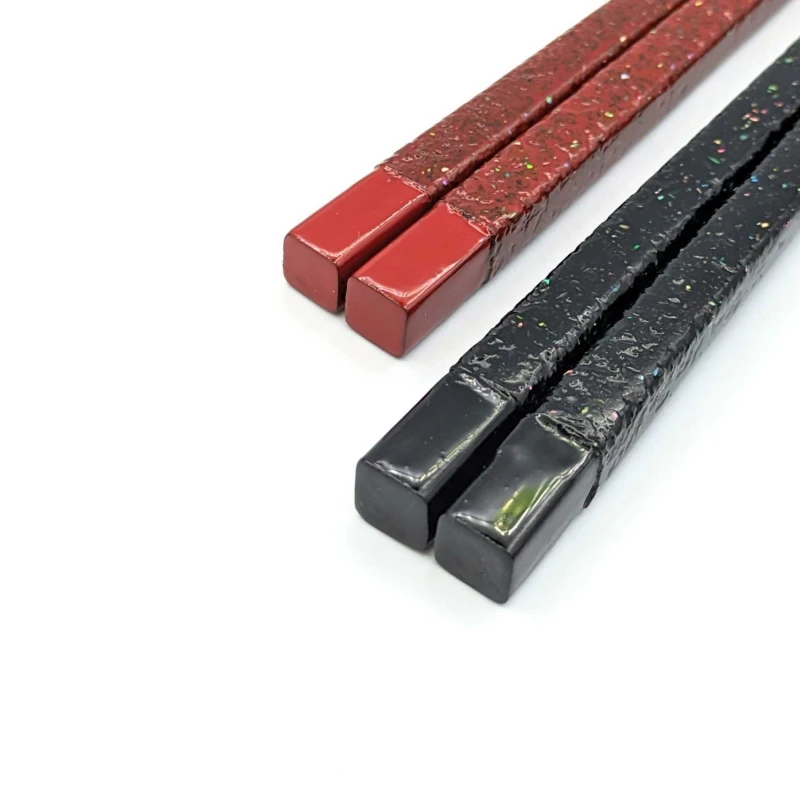 【送料無料】木曽塗箸 青貝帯 夫婦箸セット【桐箱入】 2枚目