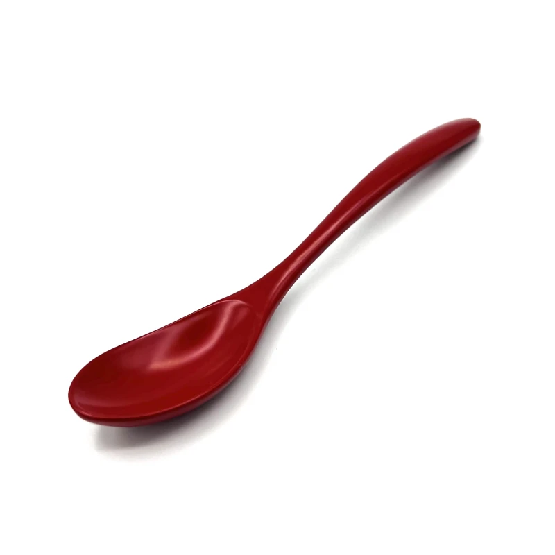 山中塗　カレースプーン(本朱塗) 2枚目
