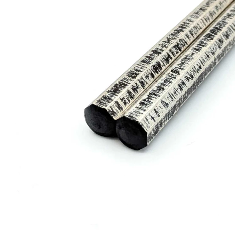 越前漆器　食洗対応　八角先角　黒スリ銀絣 2枚目