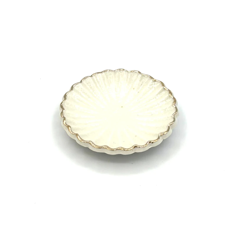 有田焼　菊豆豆皿　箸置　白天草マット吹渕金