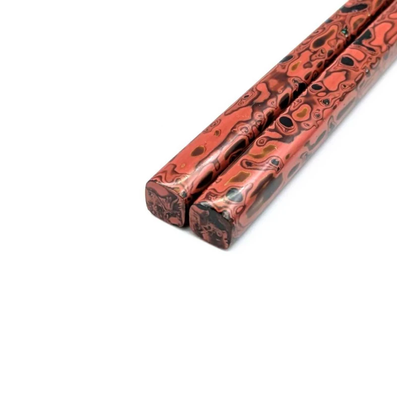 木曽塗 堆朱箸　ピンク 2枚目