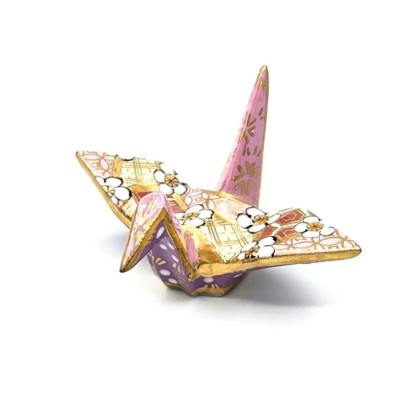 折り鶴箸置（ピンク）