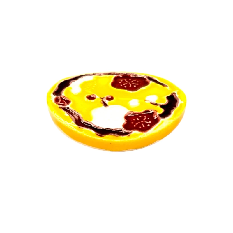 京焼　箸置　黄交趾ことぶき　梅 2枚目