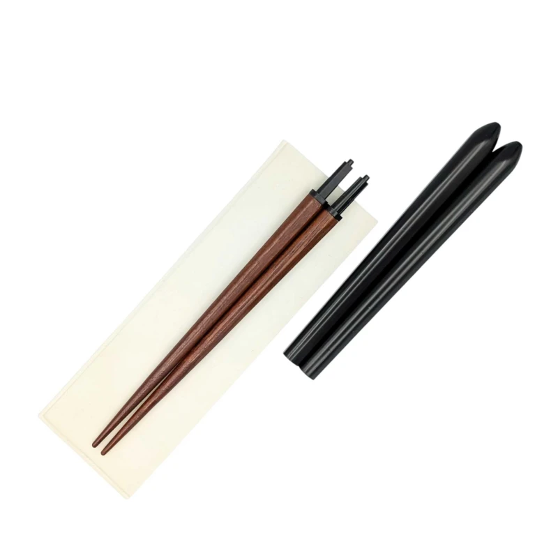 塗ふところ箸セット 小梅(紫) 2枚目