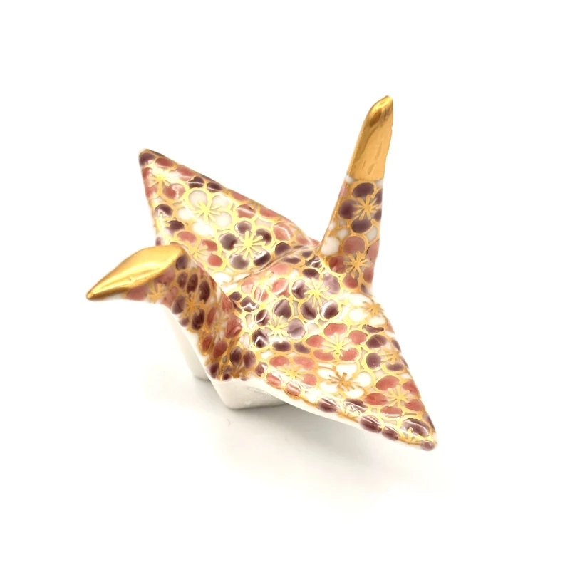 京焼 箸置 千代鶴 ピンク