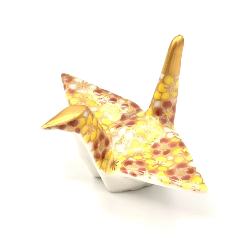 京焼 箸置 千代鶴 黄