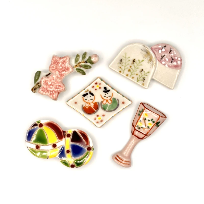 京焼　箸置　京のひなまつりセット 2枚目