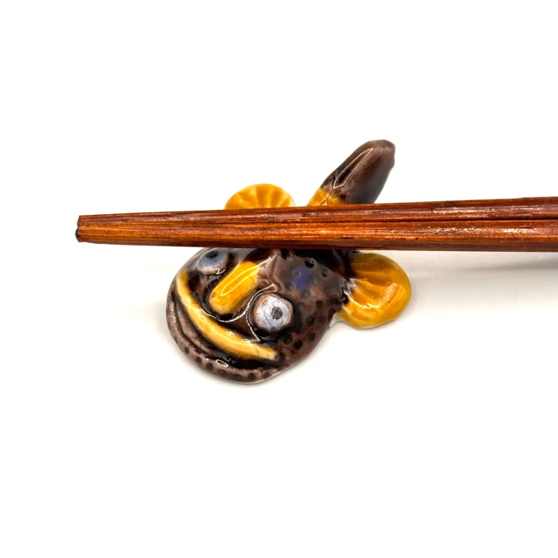 九谷焼　ミニ箸置　　アンコウ 2枚目