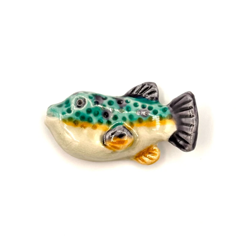 九谷焼　ミニ箸置　フグ