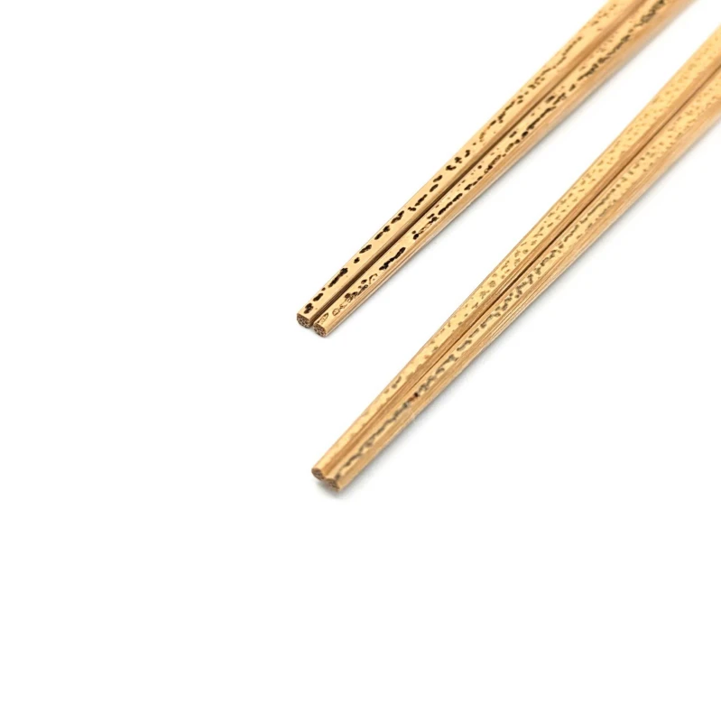 【送料無料】京・嵯峨四角箸 胡麻竹 夫婦箸セット【桐箱入】 1枚目