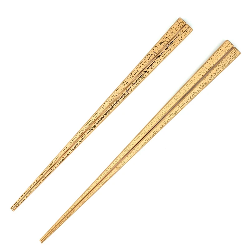 【送料無料】京・嵯峨四角箸 胡麻竹 夫婦箸セット【桐箱入】 3枚目