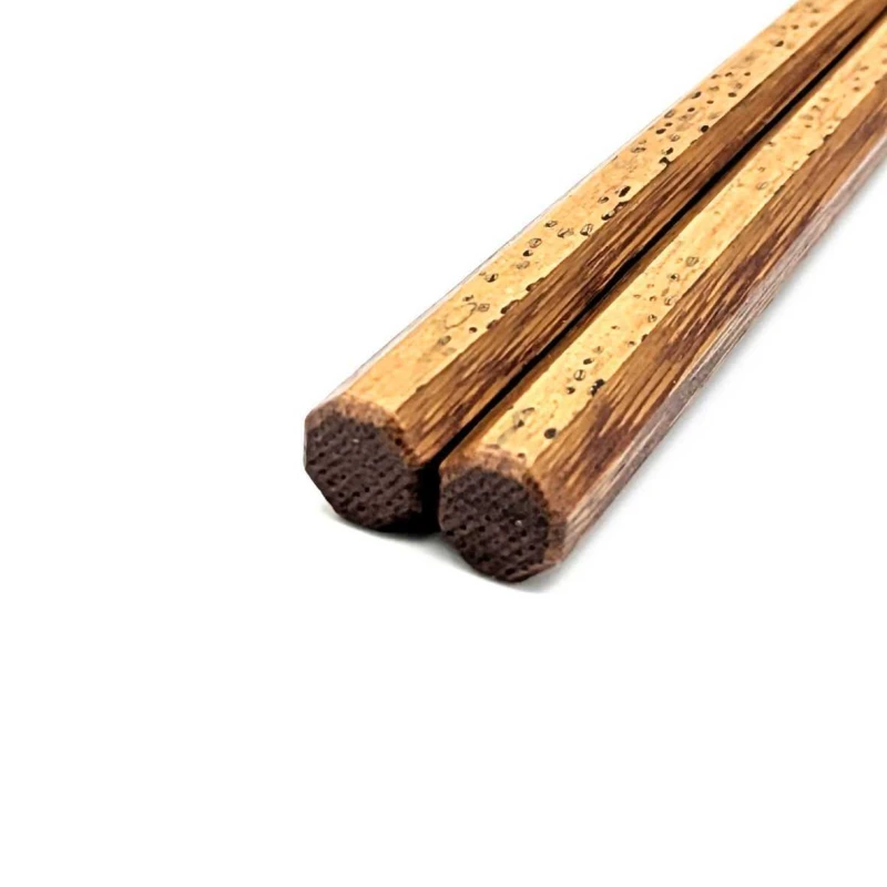 京銘竹　胡麻竹箸　八角摺り漆(中) 2枚目