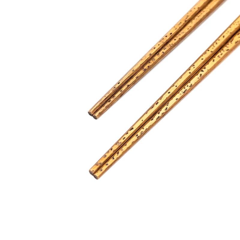 【送料無料】京銘竹　胡麻竹箸　八角摺り漆　夫婦箸セット【桐箱入】 1枚目