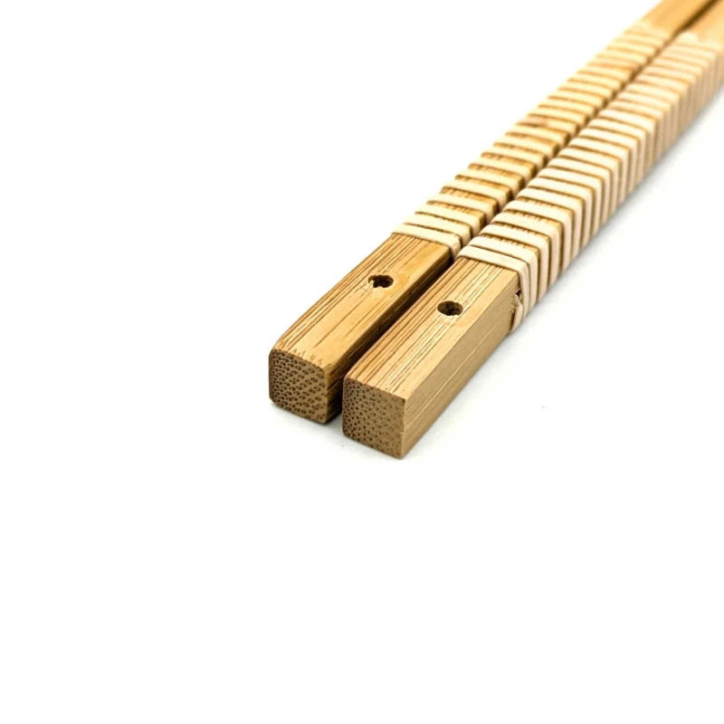 薩摩竹　煤竹藤巻角取り箸　30cm 2枚目