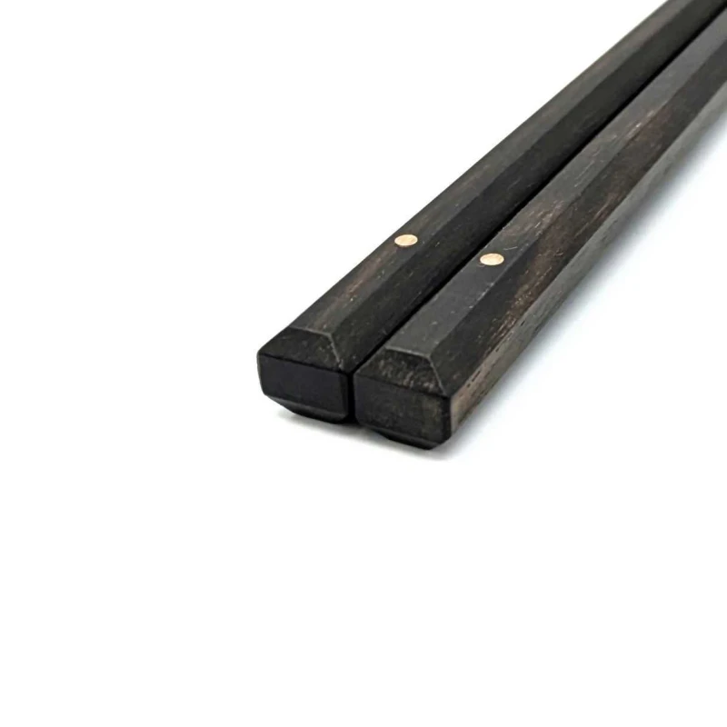 新潟木箸 特上 百年 八角箸 黒檀（大） 2枚目