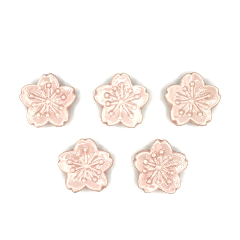  京焼　本焼桜　5個セット