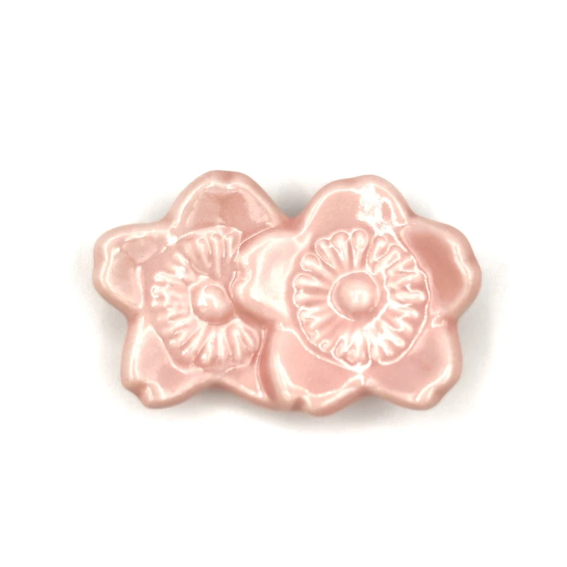 京焼　箸置　二輪桜