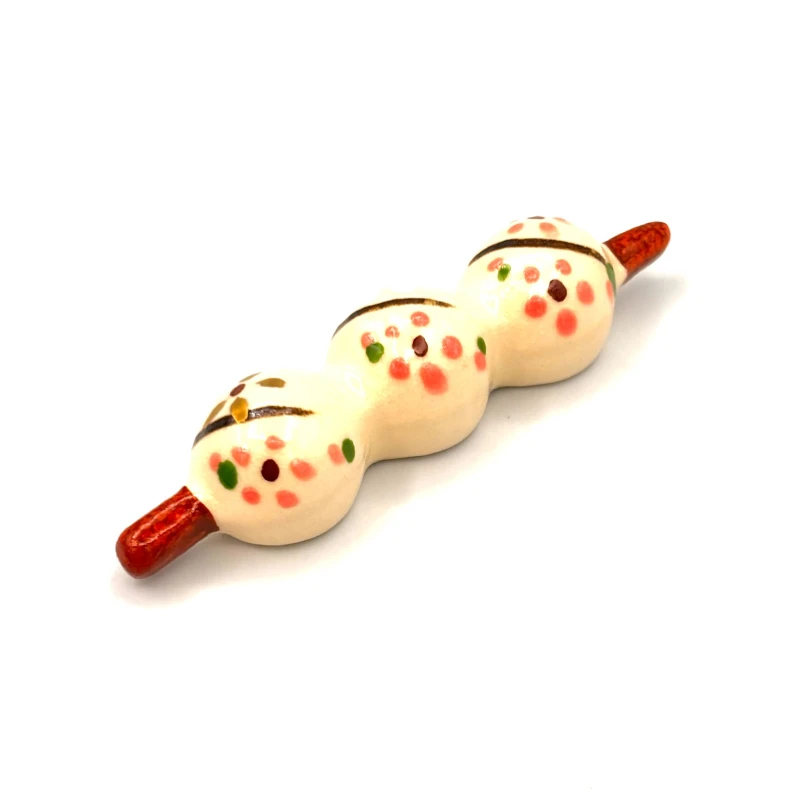 京焼　箸置　しだれ桜団子