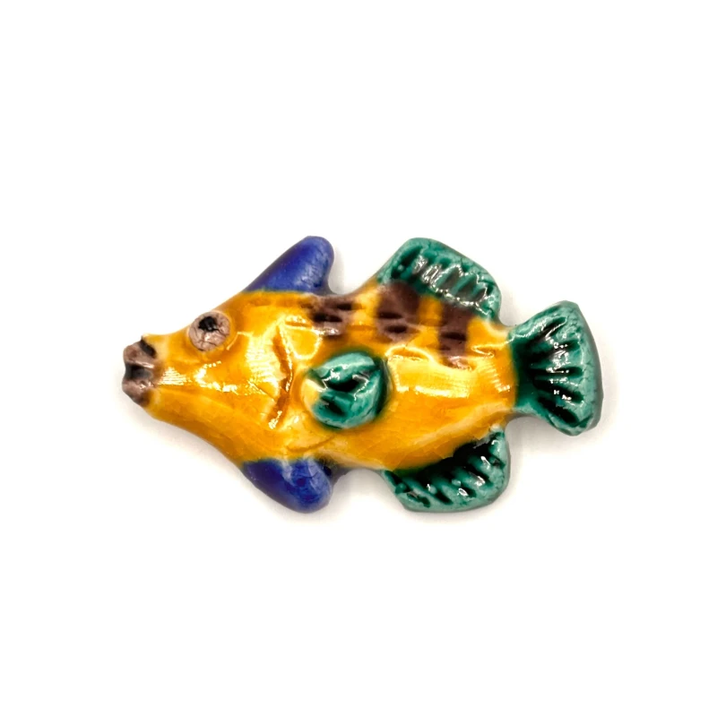 九谷焼　ミニ箸置　カワハギ