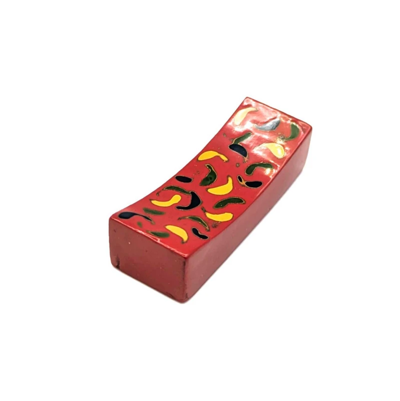 津軽塗　研ぎ出し箸置（赤）