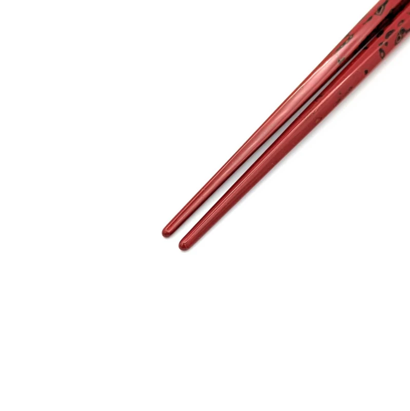 津軽塗箸　八角唐塗　赤(中) 1枚目