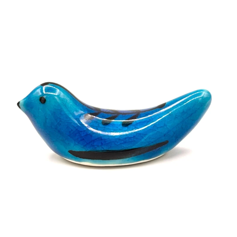 青釉　箸置　青鳥
