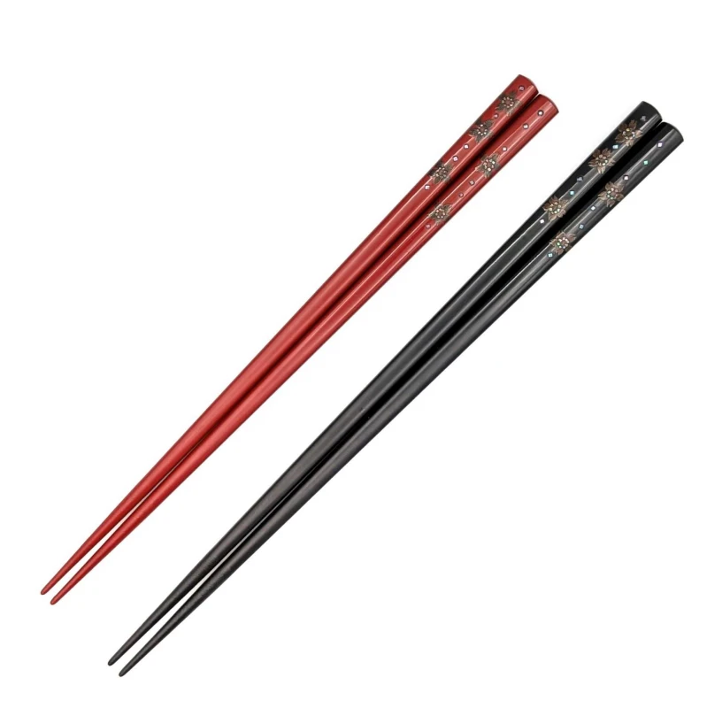 【送料無料】八雲塗箸　桜ちらし　夫婦箸セット【桐箱入】 3枚目