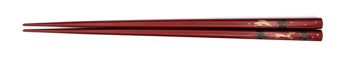 八雲塗箸 桜うさぎ(中)