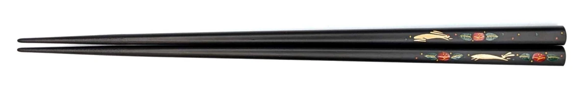 八雲塗箸　椿うさぎ(大)