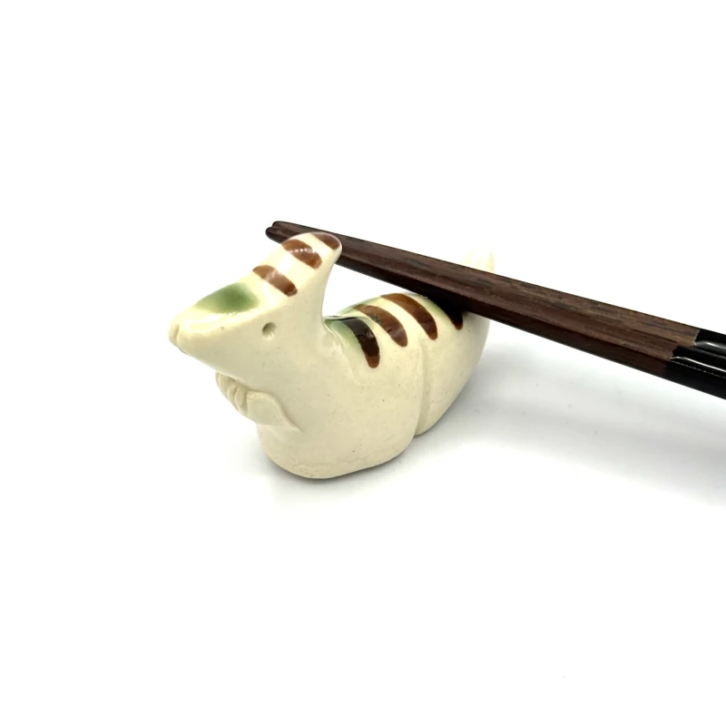 恐竜　箸置　パラサウロロクス　白 3枚目