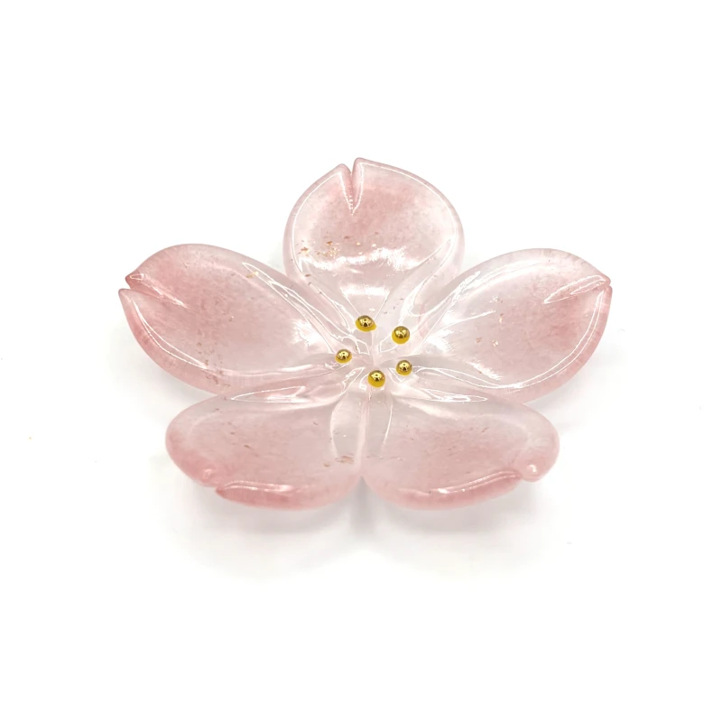 ガラス箸置　桜